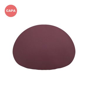 Capa Puff Ergo Sofá Bordô Vinho