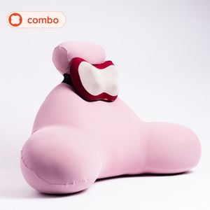 Combo Encosto Conforto Rosa Quartzo + Massageador Orbit + Capa