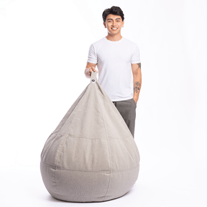 Puff Tecido Plano Beanbag Maxi Khaki