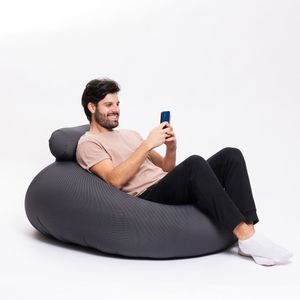 Puff Malha Ergo Com Apoio Mini Grid