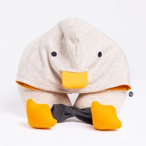 Almofada de Pescoço Infantil Com Capuz Pato Martim